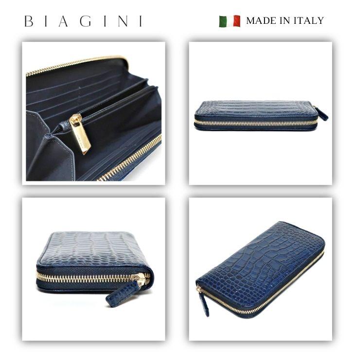 SILVANO BIAGINI（シルヴァーノビアジーニ） クロコ 型押し 長財布