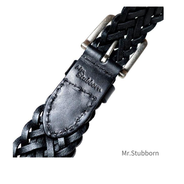 メッシュベルト メンズ ブラック イタリアレザー 牛革