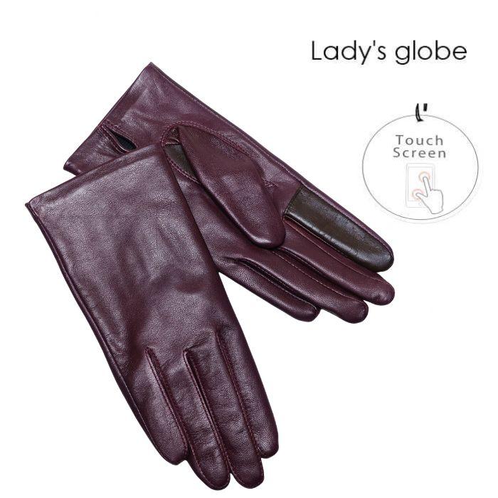 手袋 レザー レディース 羊革 ラムレザー スマホ対応 タッチパネル
