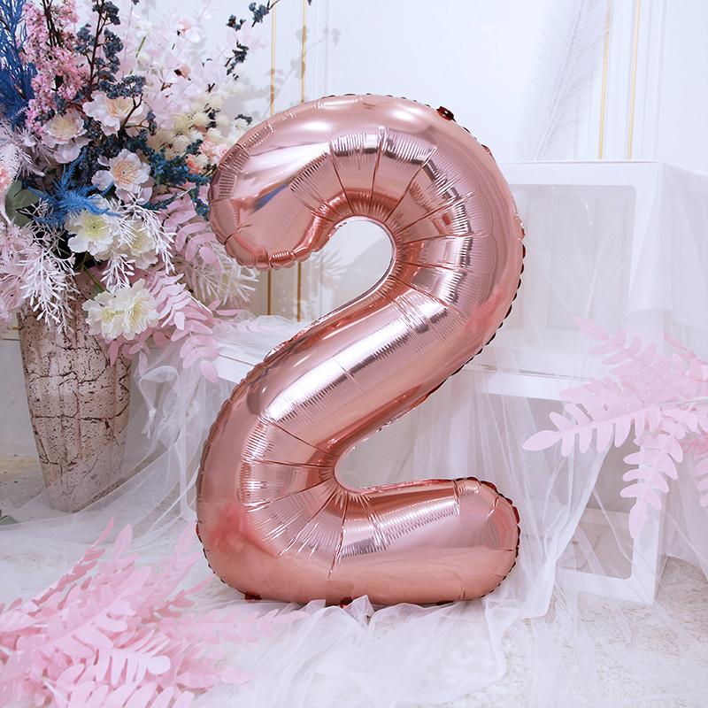 誕生日の飾り付け 数字 ナンバーバルーン 特大 巨大 風船誕生日