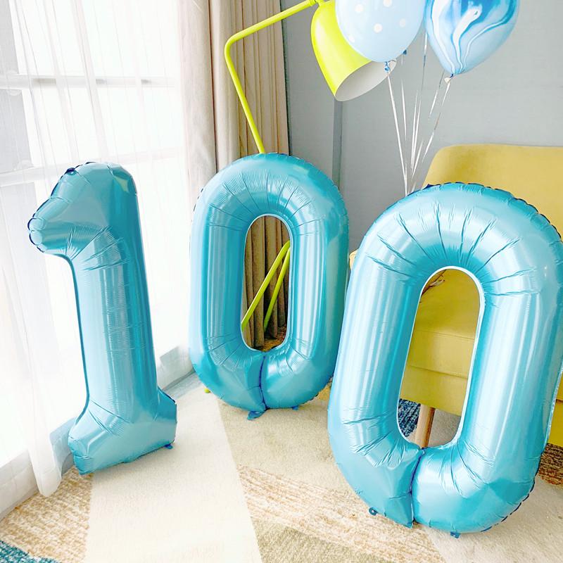 BIG 40インチ 誕生日の飾り付け 数字 ナンバーバルーン 特大 巨大 風船