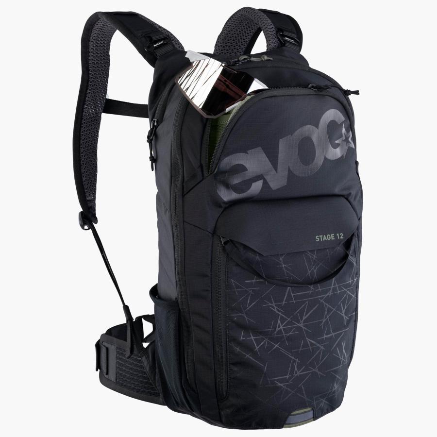 アクセサリー evoc STAGE12L EVOC STAGE 12L BLACK イーボック ステージ12L 100215100 バイクパック