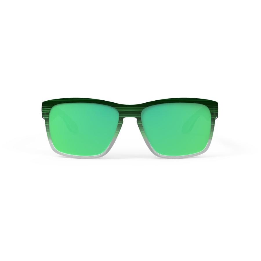 RUDYPROJECT SPINHAWK ルディプロジェクト スピンホーク グリーン ストリークド マットフレーム Polar 3FX HDR マルチレーザーグリーンレンズ_1