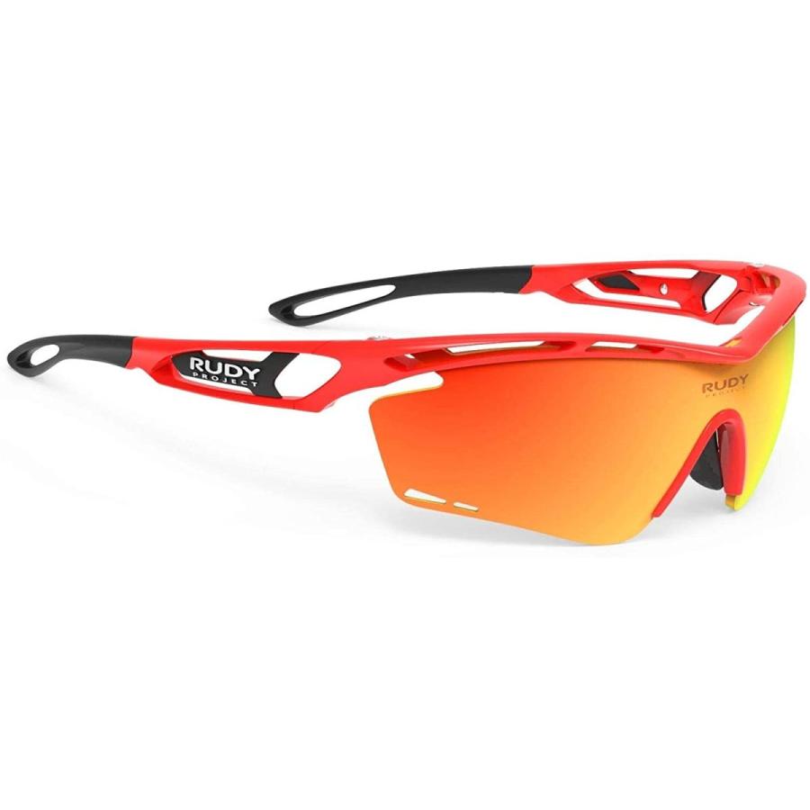 RUDYPROJECT TRALYX ルディプロジェクト トラリクス レッドフルオフレーム マルチレーザーオレンジレンズ サングラス ロードバイク