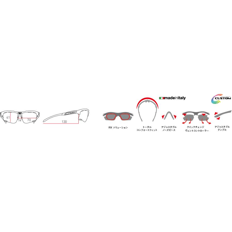 RUDYPROJECT KEYBLADE ルディプロジェクト キーブレード カーボニウムフレーム インパクトX2 調光レッドレンズの画像