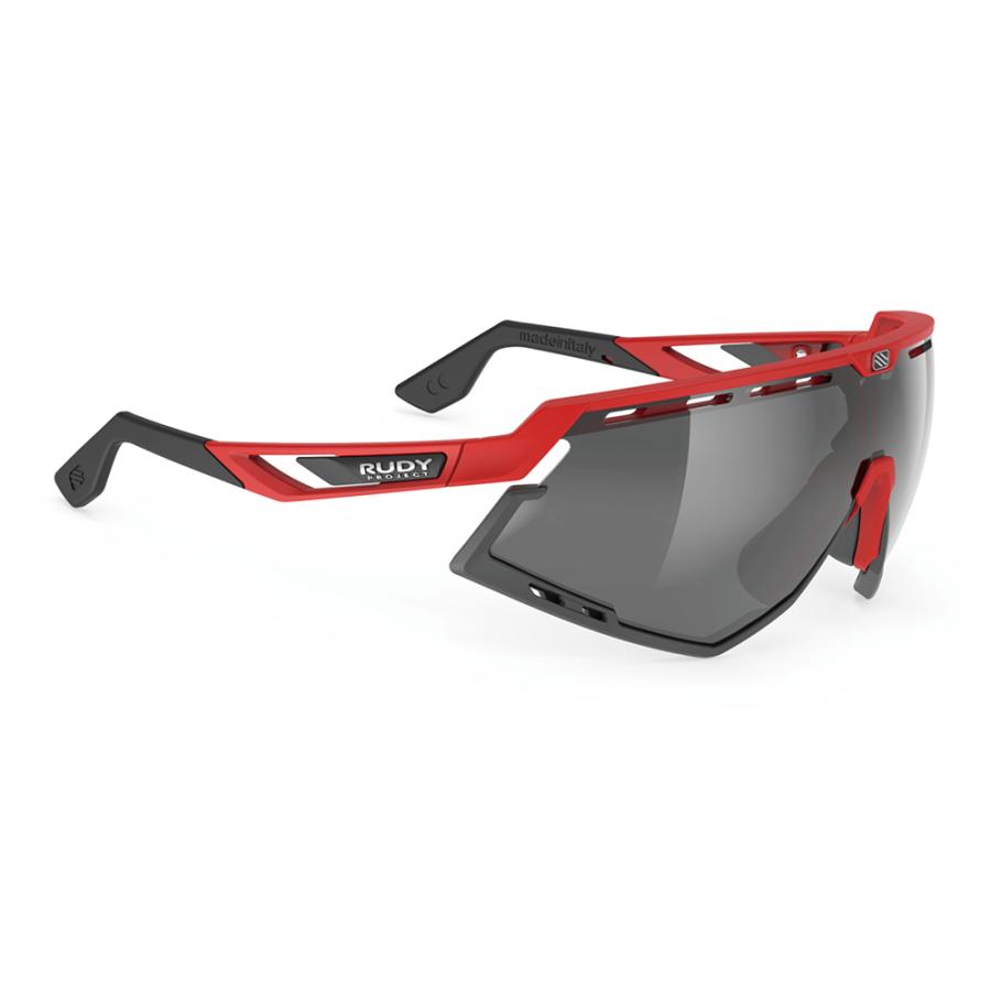 RUDYPROJECT DEFENDER ルディプロジェクト ディフェンダー ファイアレッドマットフレーム バンパーブラック スモークブラックレンズ