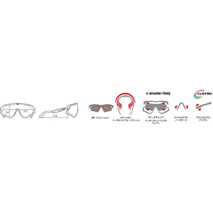 RUDYPROJECT DEFENDER ディフェンダー ホワイトグロス フェードブルー ブルーレッドストライプフレーム バンパーホワイト マルチレーザーアイスレンズの画像