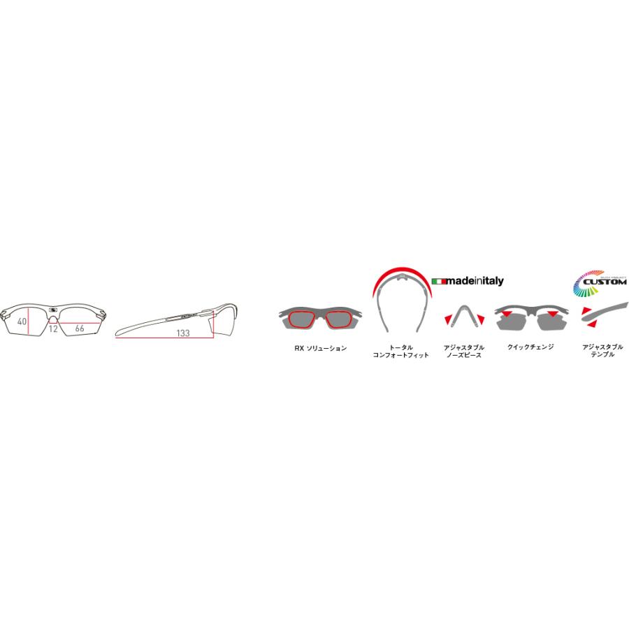 RUDYPROJECT RYDON SLIM ルディプロジェクト ライドン スリム カーボンフレーム Polar 3FX HDR マルチレーザーグリーンレンズ_2