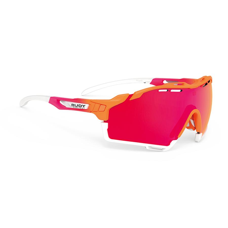 RUDYPROJECT CUTLINE ルディプロジェクト カットライン マンダリンFADEコーラル フレーム マルチレーザーレッドレンズ  サングラス ロードバイク