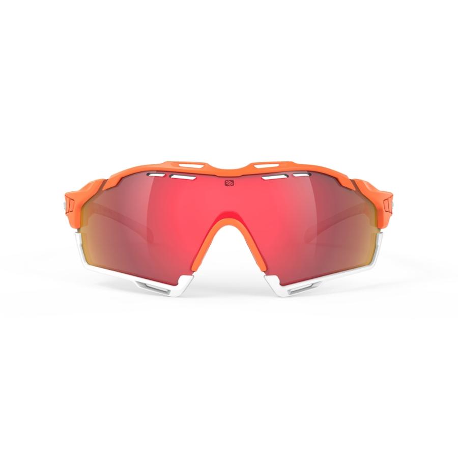 RUDYPROJECT CUTLINE ルディプロジェクト カットライン マンダリンFADEコーラル フレーム マルチレーザーレッドレンズ  サングラス ロードバイクの画像