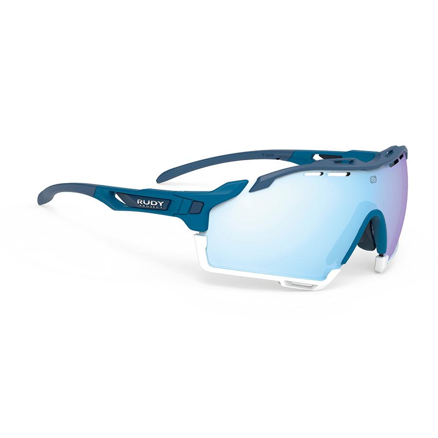 RUDYPROJECT CUTLINE ルディプロジェクト  カットライン パシフィックブルーマットフレーム マルチレーザーアイスレンズ  サングラス ロードバイク