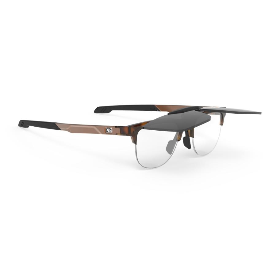 RUDYPROJECT INKAS FLIP-UP HALFRIM B ルディプロジェクト インカス フリップアップ ハーフリム B デミタートルグロスフレーム レーザーブラックレンズ