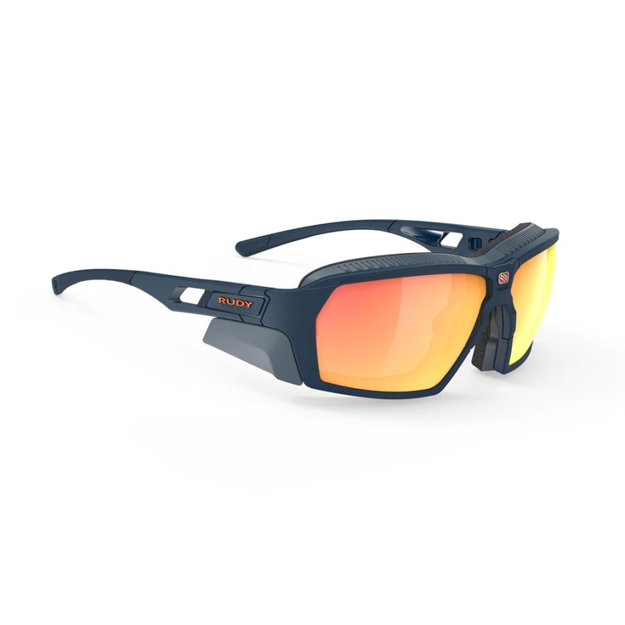 RUDYPROJECT AGENT Q ルディプロジェクト エージェントQ ブルーネイビーマットフレーム マルチレーザーオレンジレンズ サングラス ロードバイク