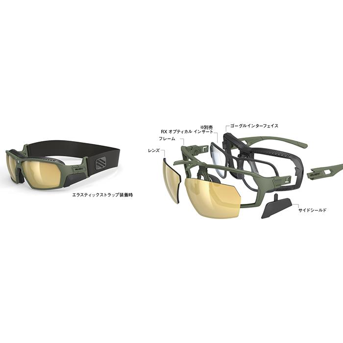 RUDYPROJECT AGENT Q ルディプロジェクト エージェントQ ブルーネイビーマットフレーム マルチレーザーオレンジレンズ サングラス ロードバイクの画像