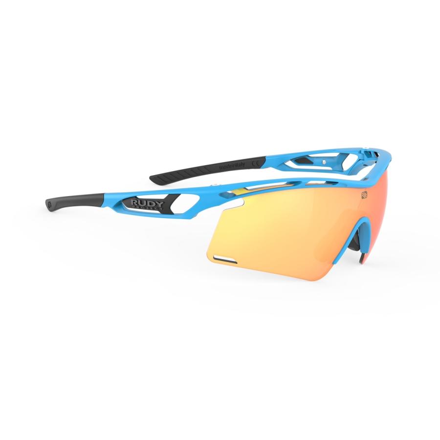 RUDY PROJECT - RUDYPROJECT TRALYX+ ルディプロジェクト トラリクスプラス アズールマットフレーム マルチレーザーオレンジレンズ スポーツ-スポーツサングラス-スポーツアクセサリー