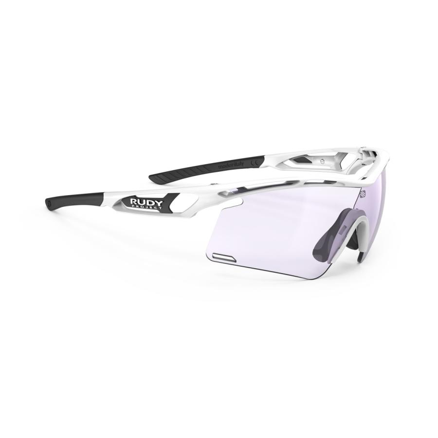 RUDYPROJECT TRALYX+ ルディプロジェクト トラリクス プラス ホワイトグロスフレーム インパクトX2 調光レーザーパープルレンズ