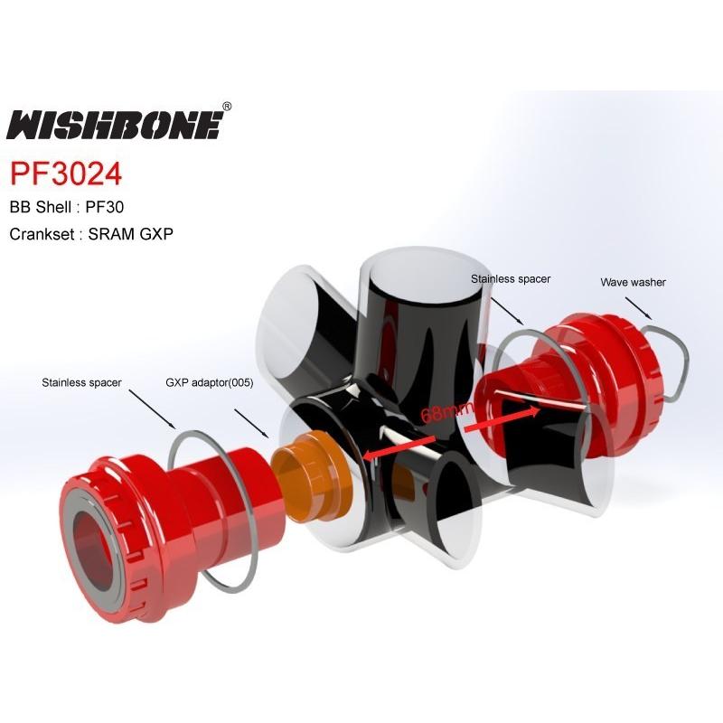 WISHBONE ウィッシュボーン BB3024 ボトムブラケット WISHBONE ウィッシュボーン BB3024 ボトムブラケット ロード