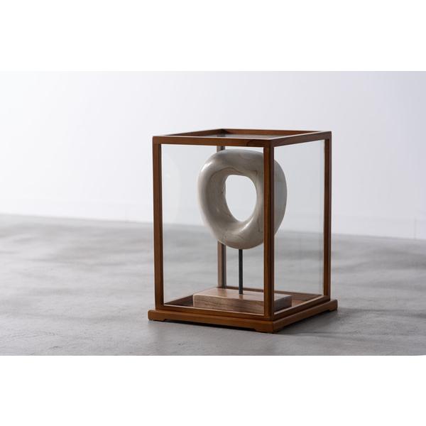 クラシックショーケース ショーケース 置き物 オブジェ ガラス おしゃれ アンティーク 上品 レトロ 木製 ナチュラル 木目 ナチュラル プレゼント インテリア雑貨 | 東谷 | 01