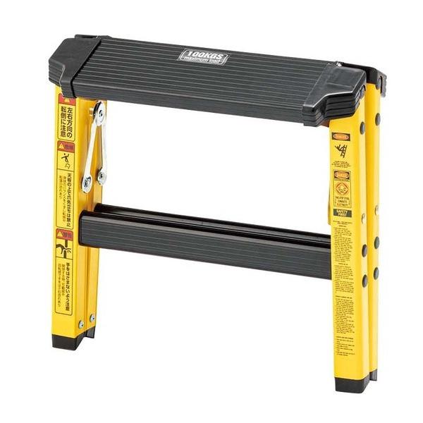 ステップスツール 1段 アルミ 脚立 花台 ポップ シンプル かっこいい かわいい 小さい 洗車台 軽量 コンパクト 便利 昇降台 折りたたみ 軽い PC-701 | 東谷 | 05