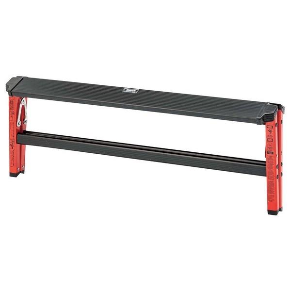 ステップワイドスツール ベンチ アルミ 脚立 花台 ポップ シンプル かっこいい かわいい 小さい 洗車台 軽量 コンパクト 便利 昇降台 折りたたみ 軽い PC-704 | 東谷 | 02