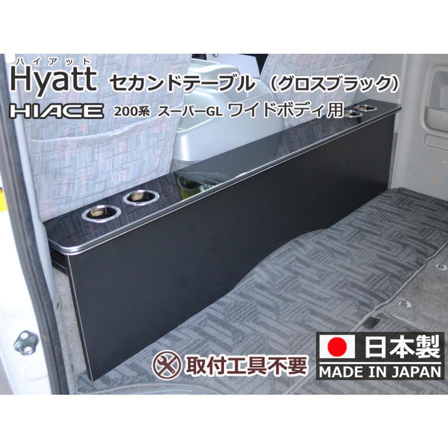 ハイエース ハイアット グロスブラック ワイドタイプ用 ハイエース ハイアット グロスブラック ワイドタイプ用