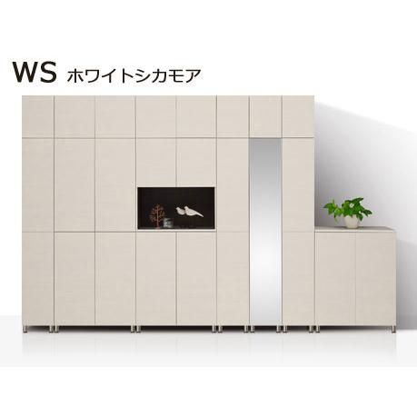 セミオーダーシューズボックス ポルティア レッグタイプ オープン棚付