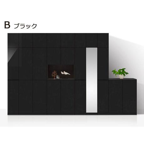 セミオーダーシューズボックス ポルティア 台輪タイプ 幅15〜30cm 奥行39.7cm 高さ180.2cm 全14色_6