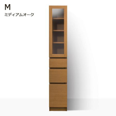 セミオーダー スリムラック 透明扉・引出3段タイプ ラスコ 幅31〜45cm 奥行52cm 全14色｜cozyroom｜11