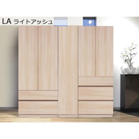 セミオーダーワードローブ  鏡扉・ Wハンガー LASCO（ラスコ） 幅60cm 奥行56.8cm 高さ180cm 全14色の画像