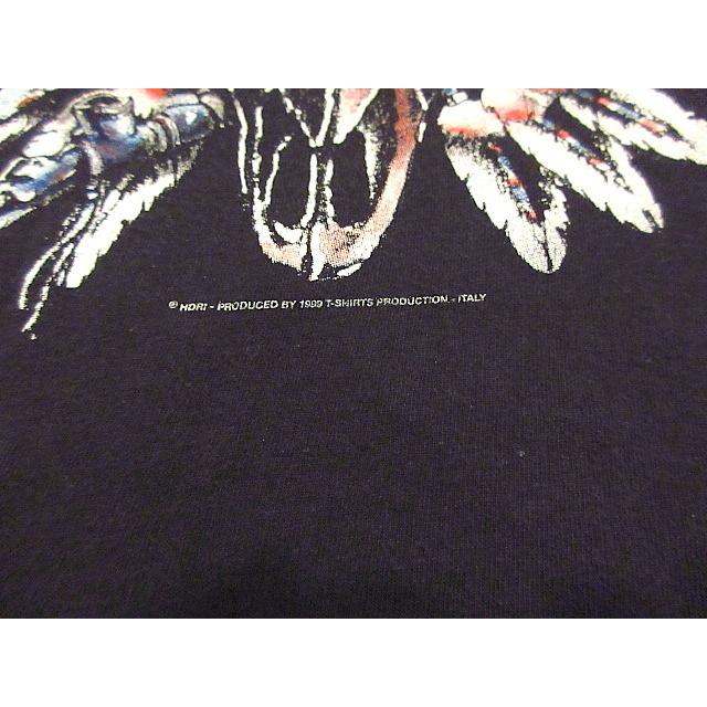 ビンテージ90's☆HARLEY DAVIDSON ITALYプリントTシャツ黒☆190727s2