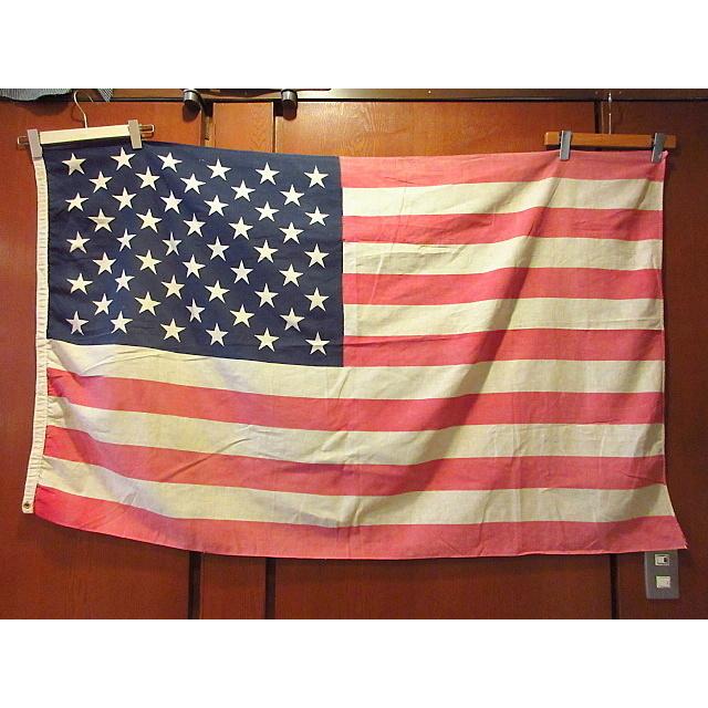 ビンテージ60's70's☆50星アメリカ星条旗size80cm×142cm
