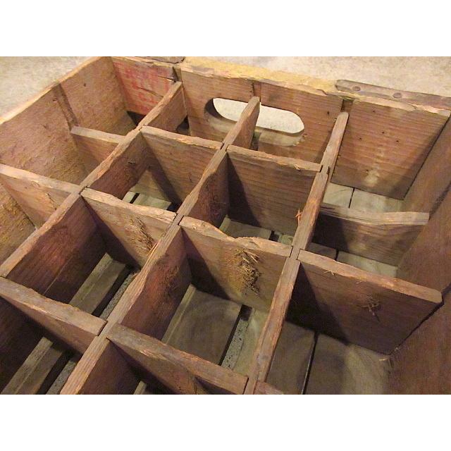 ビンテージ50's☆ウッドボトルケース☆191006f4雑貨ボックス