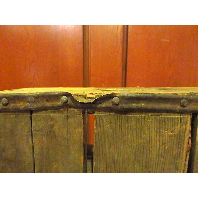 ビンテージ50's☆ウッドボトルケース☆191006f4雑貨ボックス