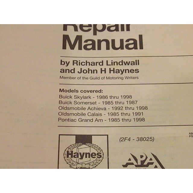 Haynes Repair Manual GM整備マニュアル☆191024n8ヘインズ整備書