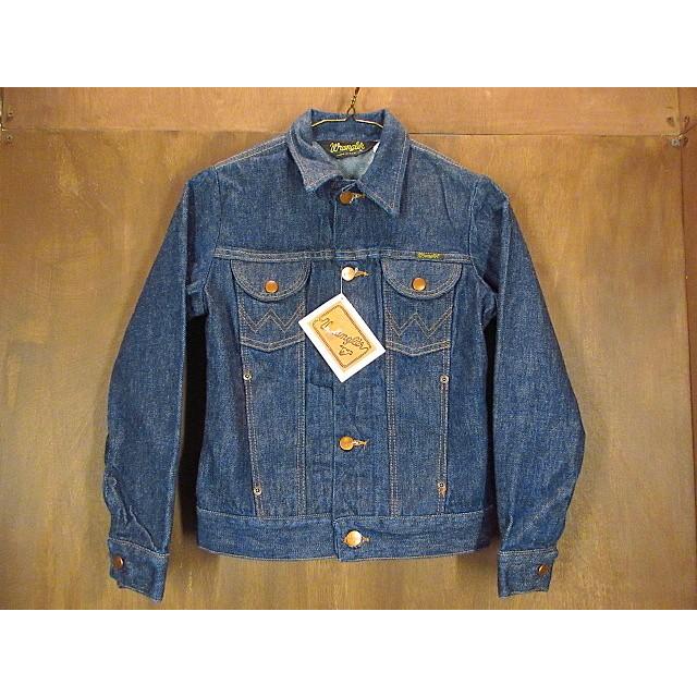 ビンテージ80's☆DEADSTOCK WranglerキッズデニムジャケットsizeS