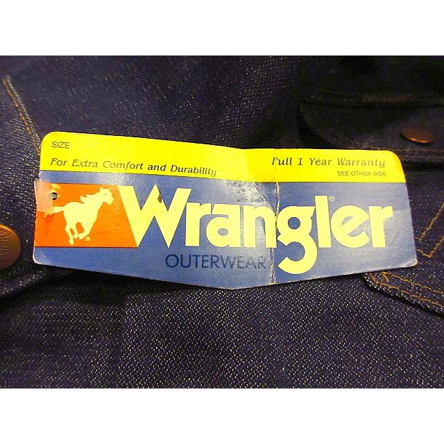 ビンテージ80's☆DEADSTOCK Wrangler 74126NVデニムジャケットsize34