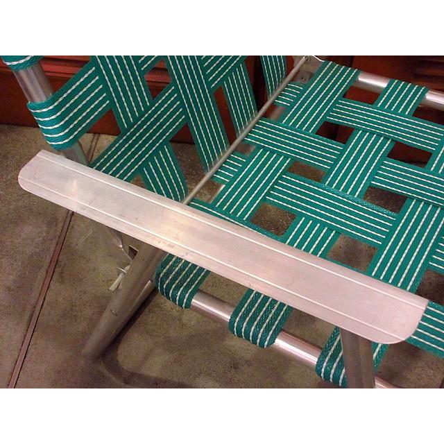 ビンテージ-70's☆アルミアウトドアフォールディングチェアA☆200114f2