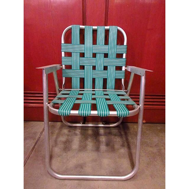 ビンテージ-70's☆アルミアウトドアフォールディングチェアB