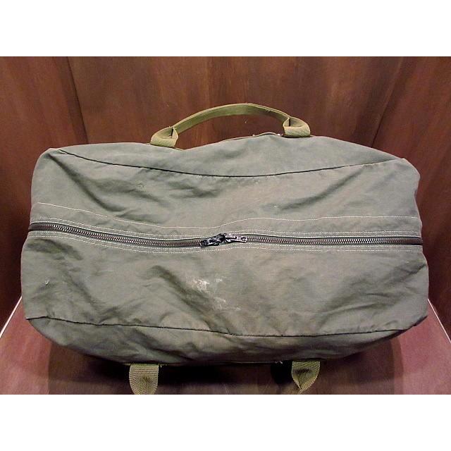 ビンテージ70's★フランス軍パラシュートバッグ★200115n5-bag-bstn ミリタリー空軍アビエイターキットバッグ｜cozyvintage｜04