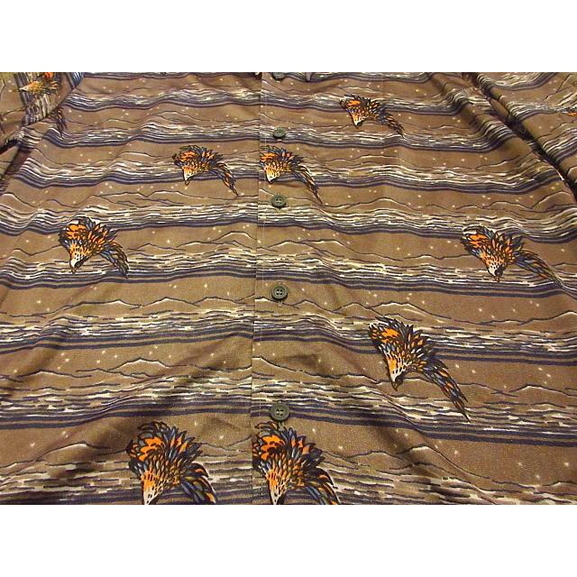 ビンテージ70's☆MADE IN ITALY nik-nikナイロン鷹プリント総柄 ビンテージ70's☆MADE IN ITALY nik-nikナイロン鷹プリント総柄