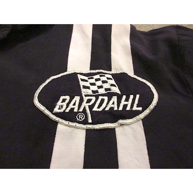 ビンテージ60sバーシティジャケット ビンテージ60's70's☆BARDAHLコットンレーシングジャケット黒