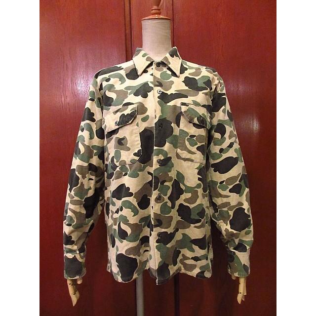 ビンテージ70's☆BellcraftダックハンターカモコットンネルシャツM