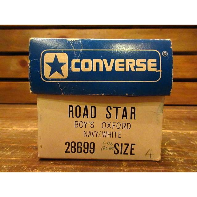 ビンテージ80's☆DEADSTOCK CONVERSE ROAD STAR紺×白size4 ビンテージ80's☆DEADSTOCK CONVERSE ROAD STAR紺×白size4