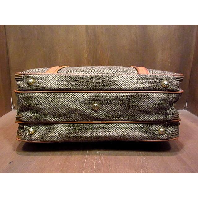 ビンテージ☆hartmann luggage レザー×ツイードスーツケース☆200206n5