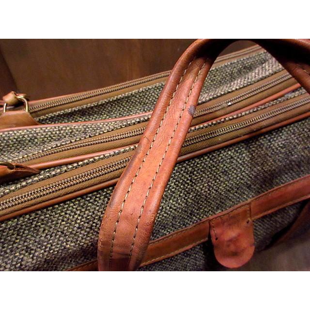 ビンテージ☆hartmann luggage レザー×ツイードスーツケース☆200206n5