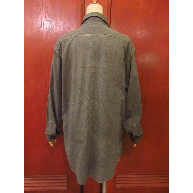 身幅70cm 50sブラックシャンブレー ジャケット ヘラクレス BIG MAC ビンテージ50's☆PENNEY'S BIG MACブラックシャンブレーシャツ