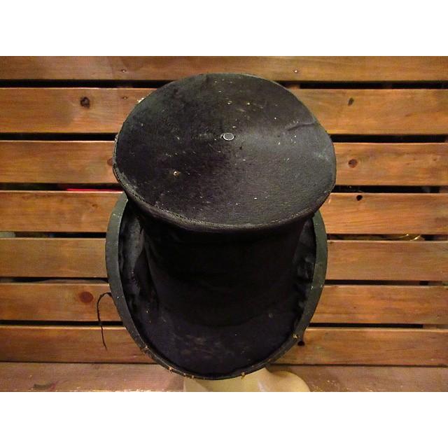 ビンテージ~1900's☆DUNLAP & Co.トップハット黒☆200213n3-m-ht-flt