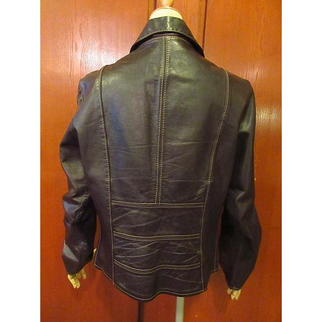 ビンテージ70's☆OSHWAHKON ACMEレザージップアップジャケット黒 ビンテージ70's☆OSHWAHKON ACMEレザージップアップジャケット黒