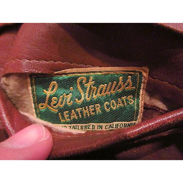 ビンテージ30's40's☆Levi'sレザー×ギャバジンリバーシブルスポーツ