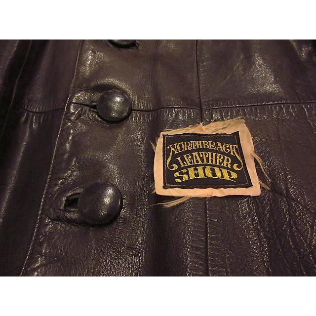 ビンテージ70's☆North Beach Leatherレザージャケット黒 ビンテージ70's☆North Beach Leatherレザージャケット黒